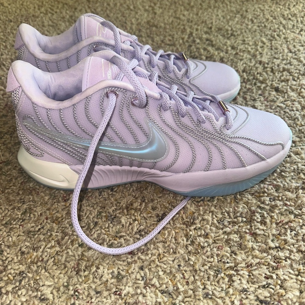 Nike Lilac Lebron Basketball Shoes
